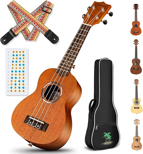 21 Inch Mahogany Ukulele Starter Kit