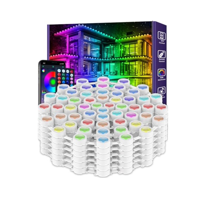 300ft RGB App-Control Outdoor Eave Lights (IP67 Waterproof)
