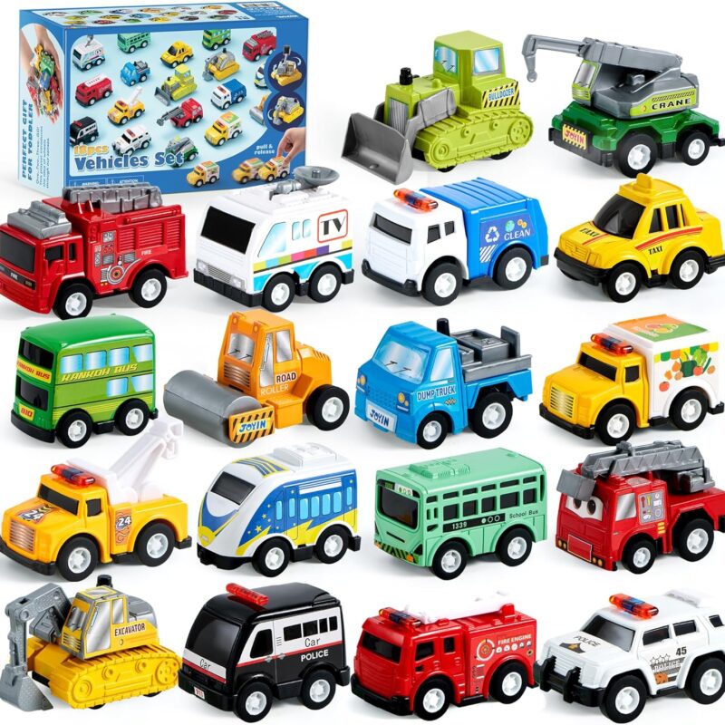 47% Off Pull Back Toy Cars and Trucks Set – Ends Soon!