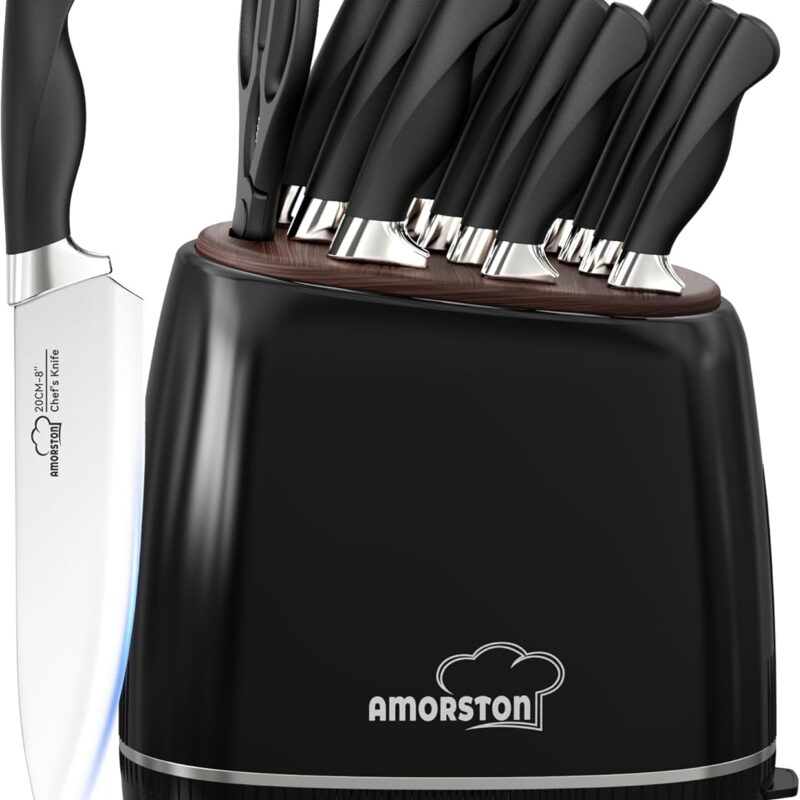 Amorston Knife Set 14 Pcs– German Stainless Steel Knives