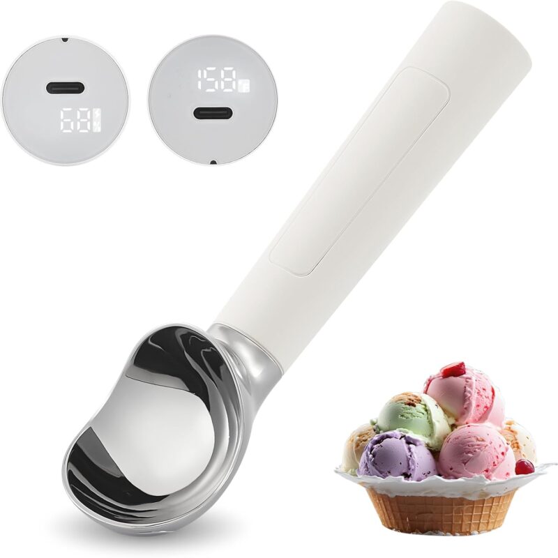 FrostJoy Heated Ice Cream Scoop – Rechargeable, Electric Warming Scooper with LED Display, Waterproof, Now 45% Off
