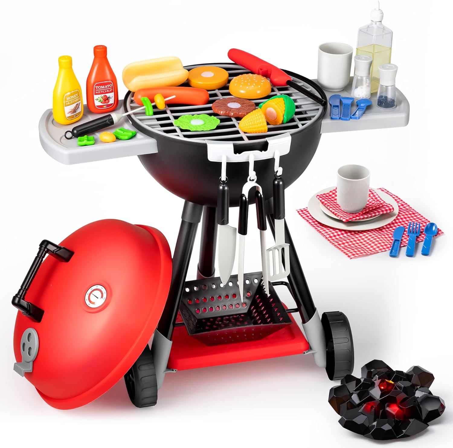 JOYIN 34 PCS Kids BBQ Kitchen Toy Set