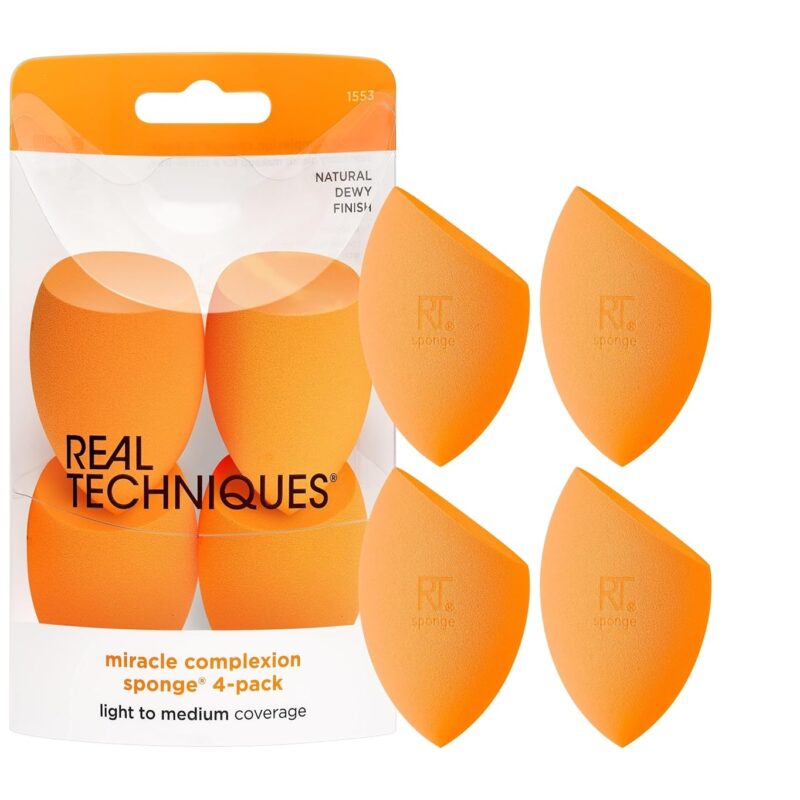 Real Techniques Miracle Makeup Blender Sponge - 4pack - 40% Off