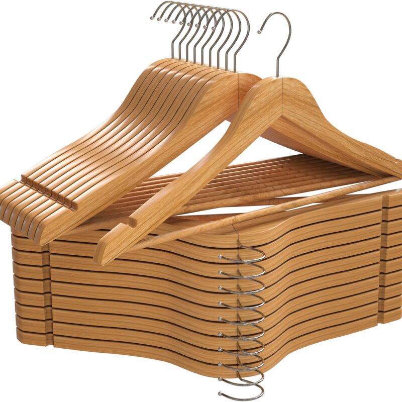 Utopia Home Premium Wooden Hangers 20 Pack