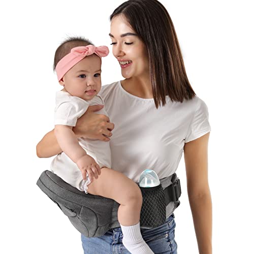 HKAI Ergonomic Baby Hip Carrier Grey