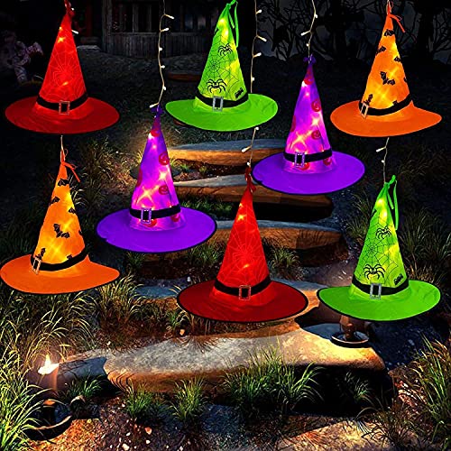 Lighted Witch Hat Decorations for Halloween
