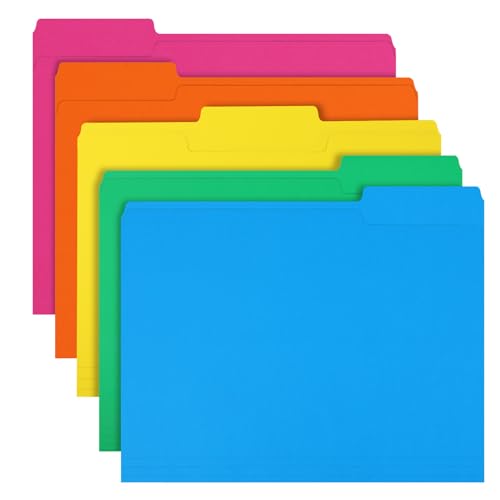 RAZCC 150 Pack Colored File Folders
