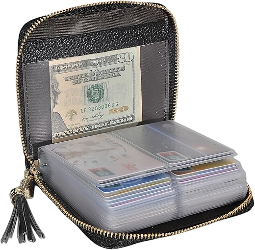 RFID Blocking Leather Card Holder Wallet