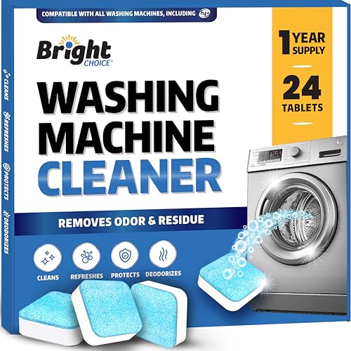 24 Pack Washer Cleaner Tablets for HE Machines