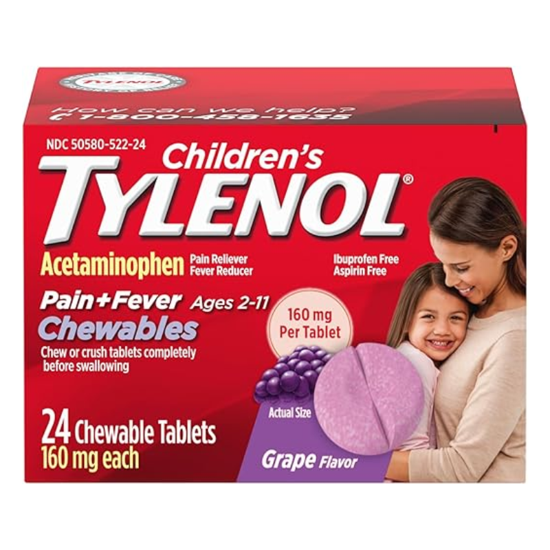 Children's Tylenol Chewables Grape Flavor