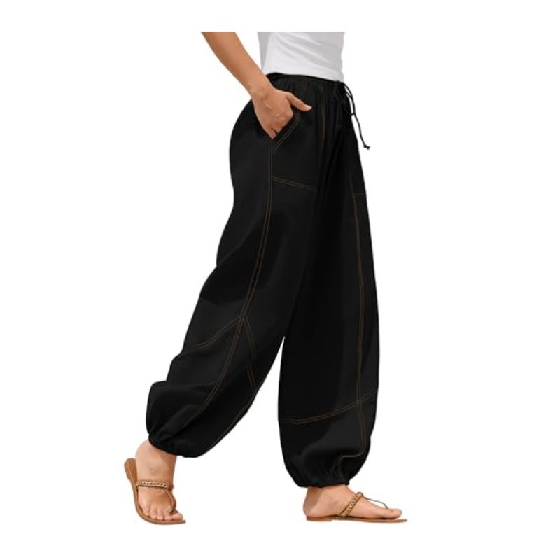 ZAFUL Women Linen Palazzo Pants
