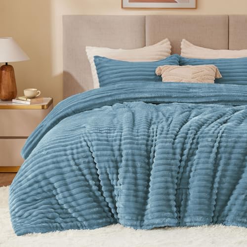 BEDELITE Luxury Fleece Twin Comforter Set