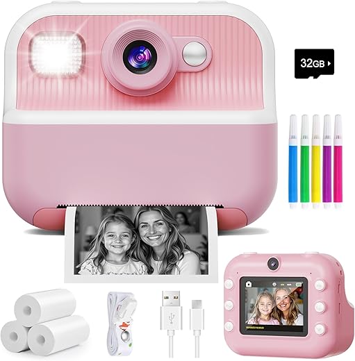 Dual Lens Instant Camera for Kids