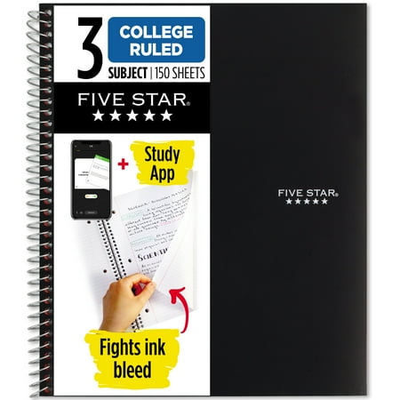 Five Star College Ruled Spiral Notebook