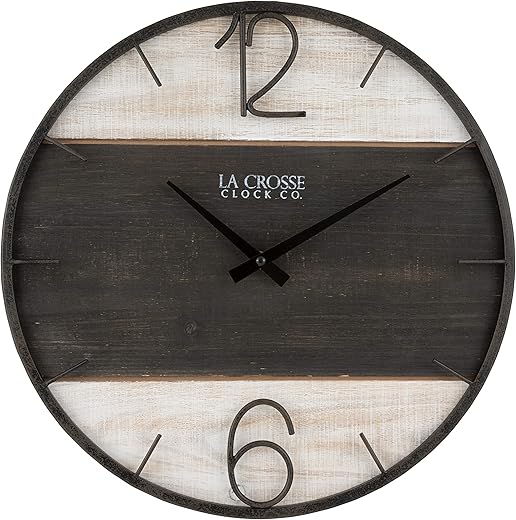La Crosse 16-Inch Ironwood Wall Clock