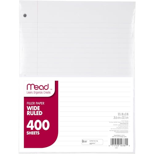 Mead Wide Ruled Loose Leaf Paper