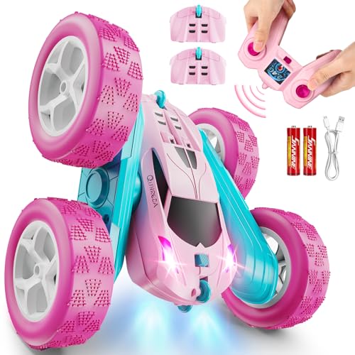 Pink 360° Stunt RC Car for Kids