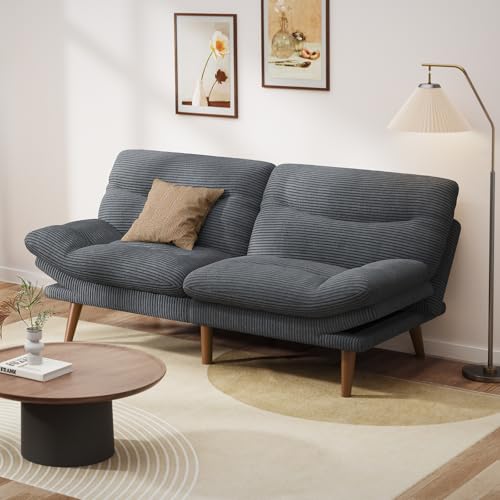 Pipishell Corduroy Convertible Futon Sofa