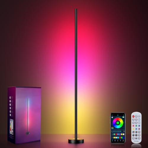 Smart RGBICW LED Corner Floor Lamp