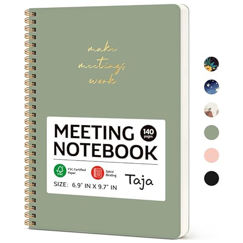 Taja Meeting Notebook for Work Organization