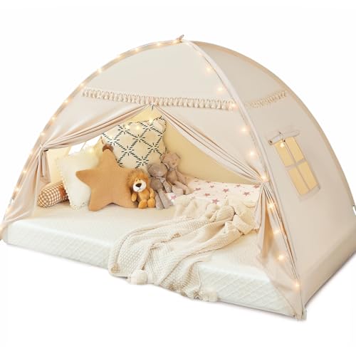 Toddler Bed Tent with Canopy and Lights