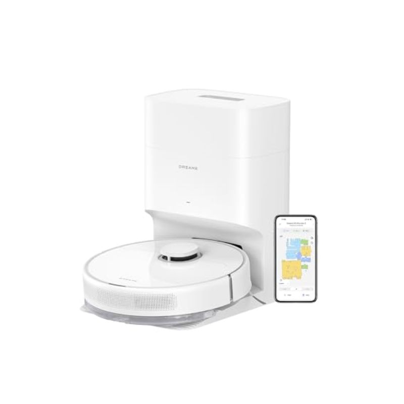 DREAME D10 Plus Gen 2 Robot Vacuum and Mop with Self Emptying Base for 90 Days of Cleaning, 6000 Pa Suction and LiDAR Navigation, Obstacle Avoidance, Wi-Fi Connected