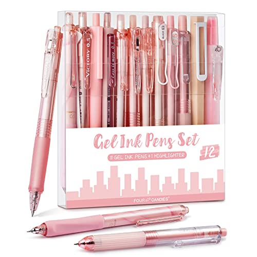 Four Candies Rose Series Gel Pen Set