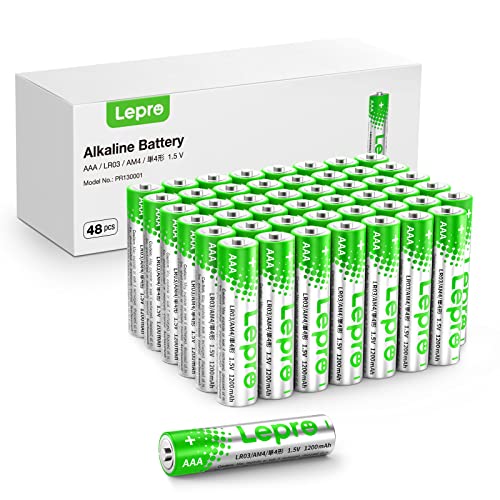 Lepro AAA Alkaline Batteries 48 Pack