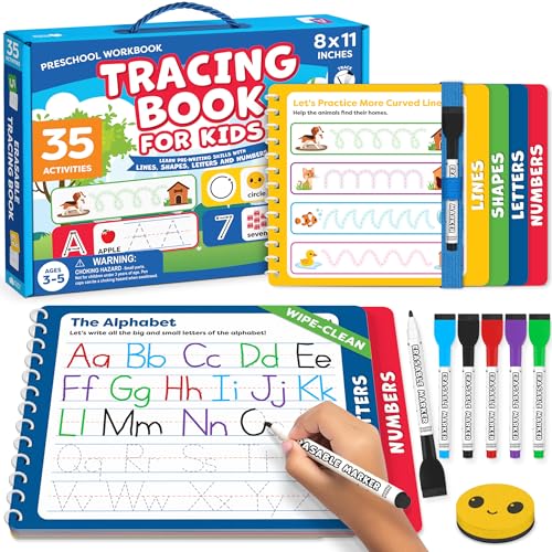 Toddler Tracing Workbook for Ages 3-5
