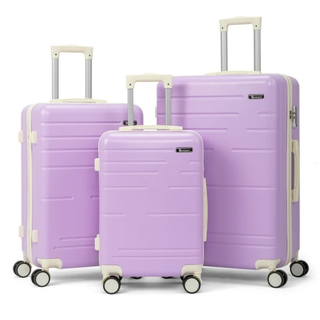 Zimtown 3 Piece Lightweight Luggage Set