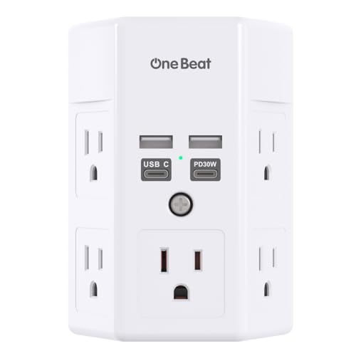 5 Outlet Surge Protector with USB Charging