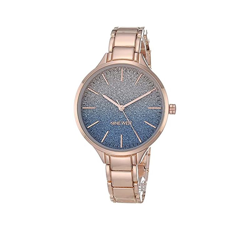 Nine West Women's Rose Gold Bracelet Watch