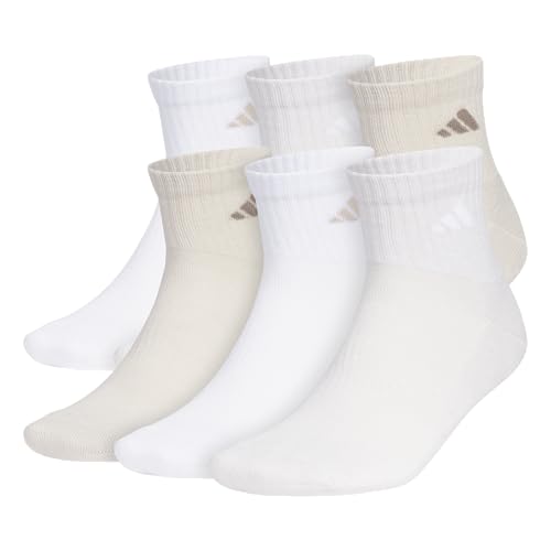 Adidas Men's Cushioned Athletic Quarter Socks