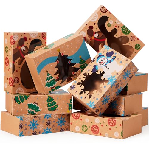 Christmas Cookie Gift Boxes Set of 12