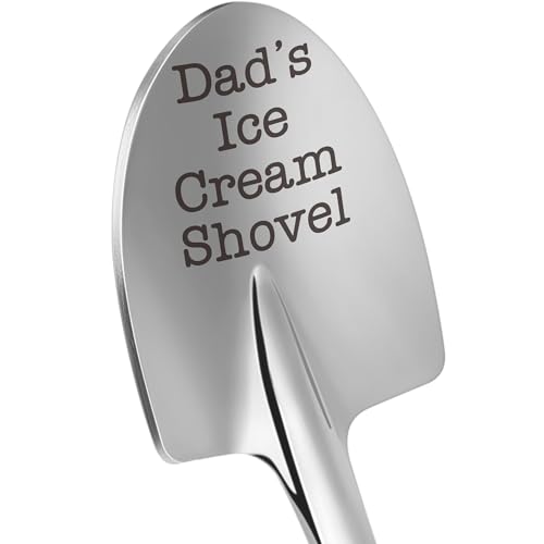 Christmas Father Gifts for Dad Daddy Father-in-Law Grandpa, Dad Birthday Gift from Daughter Son Father's Day Papa Grandfather Husband Brother Uncle, Funny New Bonus Step Dads Ice Cream Shovel Spoon